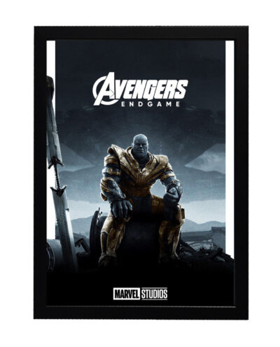 تابلو طرح فیلم Avengers Endgame کد 01 فریم مشکی