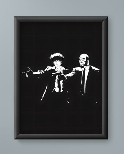 تابلو مدل انیمه جت بلک اسپایک کابوی بیباپ Jet Black Spike Cowboy Bebop anime 19