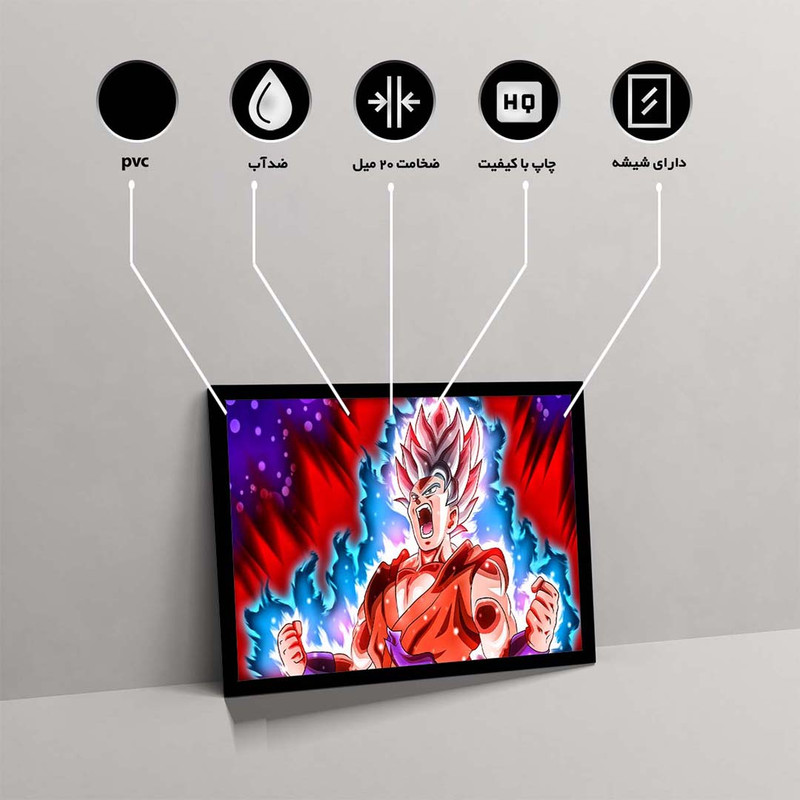 تابلو مدل goku kaioken کد F-12042 - Image 10