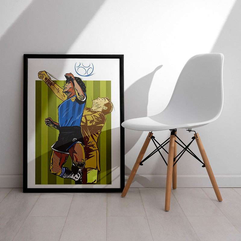 تابلو مدل دیواری طرح دیگو مارادونا Diego Maradona کد FD481 - Image 3