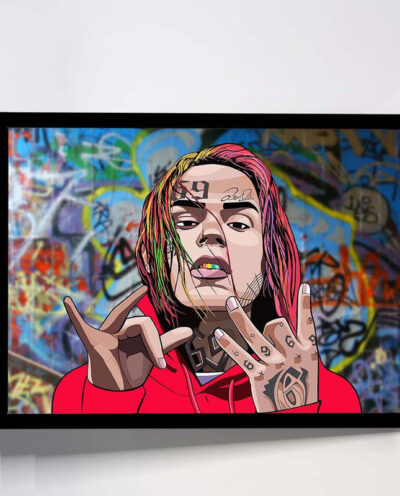 تابلو مدل 6ix9ine کد F-10013