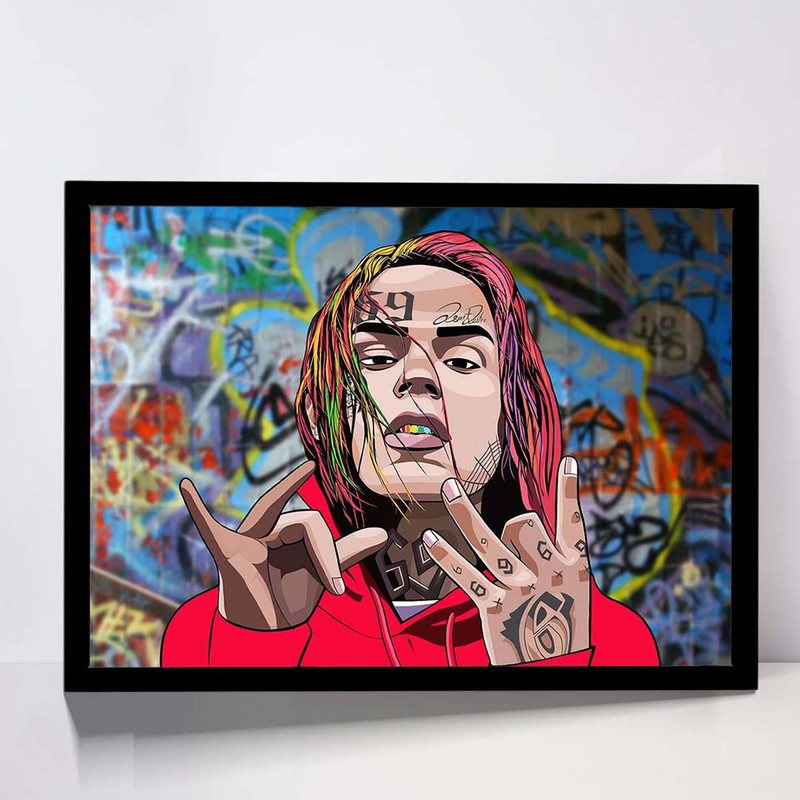 تابلو مدل 6ix9ine کد F-10013