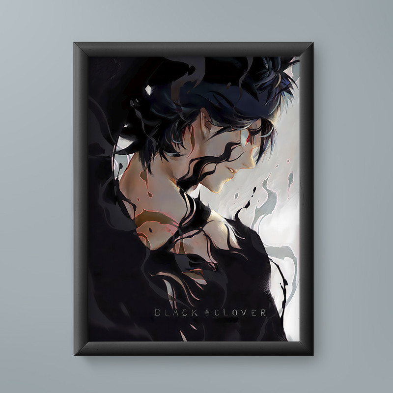 تابلو مدل انیمه آستا بلک کلاور asta black clover anime 08