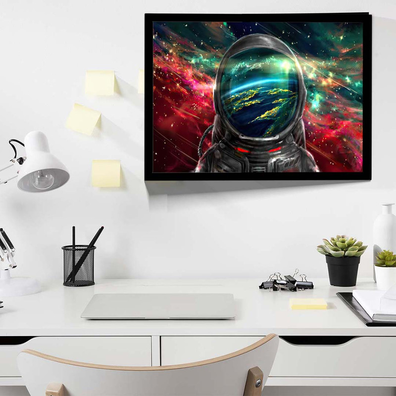 تابلو مدل astronaut colorful galaxy کد F-10041 - Image 6