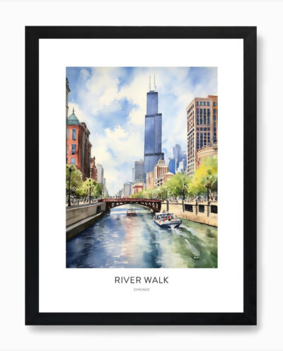 تابلو مدل River walk Chicago کد 248901405