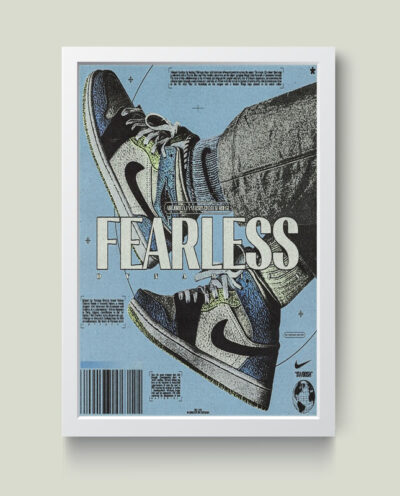 تابلو مدل جردن Fearless کد m2442-w