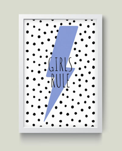 تابلو مدل Girl Rule کد m2653-w
