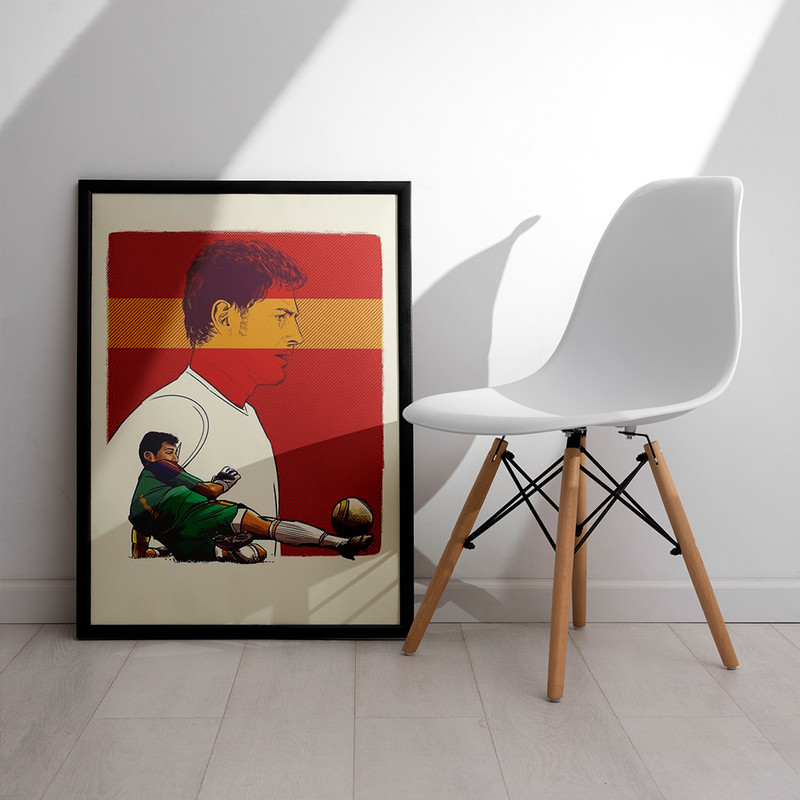 تابلو مدل دیواری طرح ایکر کاسیاس Iker Casillas کد FD474 - Image 4