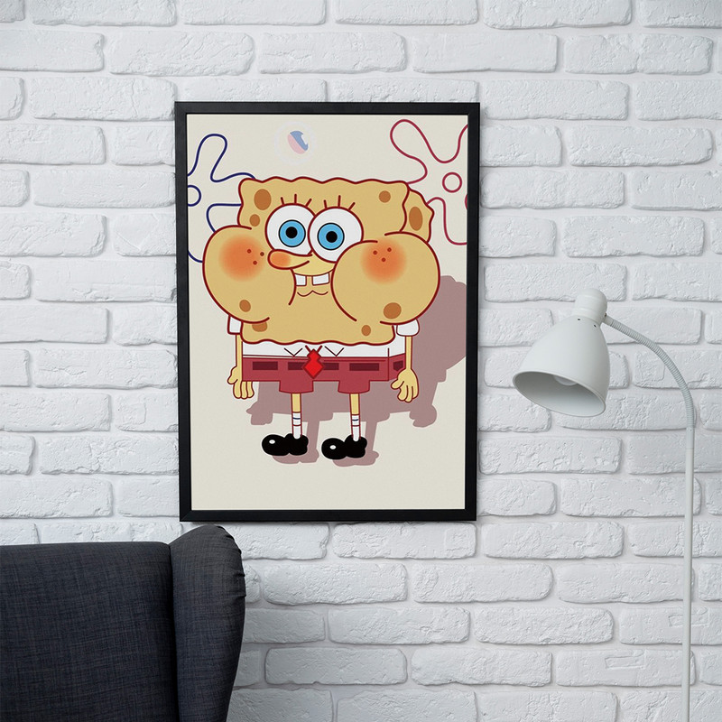 تابلو مدل دیواری طرح انیمیشن باب اسفنجی SpongeBob کد FD269 - Image 2
