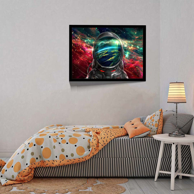 تابلو مدل astronaut colorful galaxy کد F-10041 - Image 8