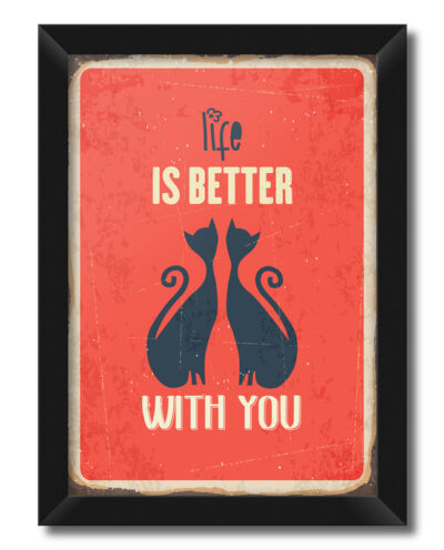 تابلو فنچ آرت طرح Life is Better کد GPH283-G
