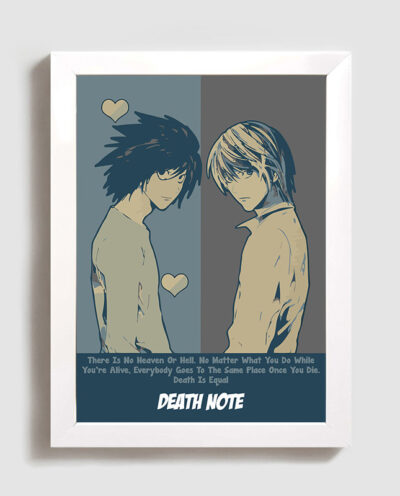 تابلو مدل انیمه دفترچه مرگ death note anime W01