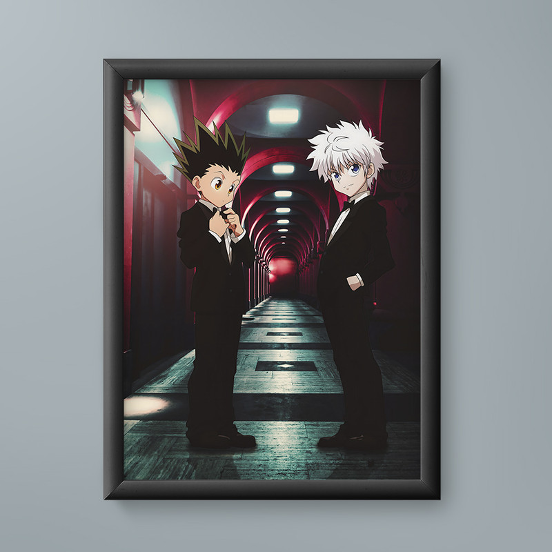 تابلو مدل انیمه گون کیلوا هانتر ایکس هانتر gon Killua Hunter Hunter anime 14