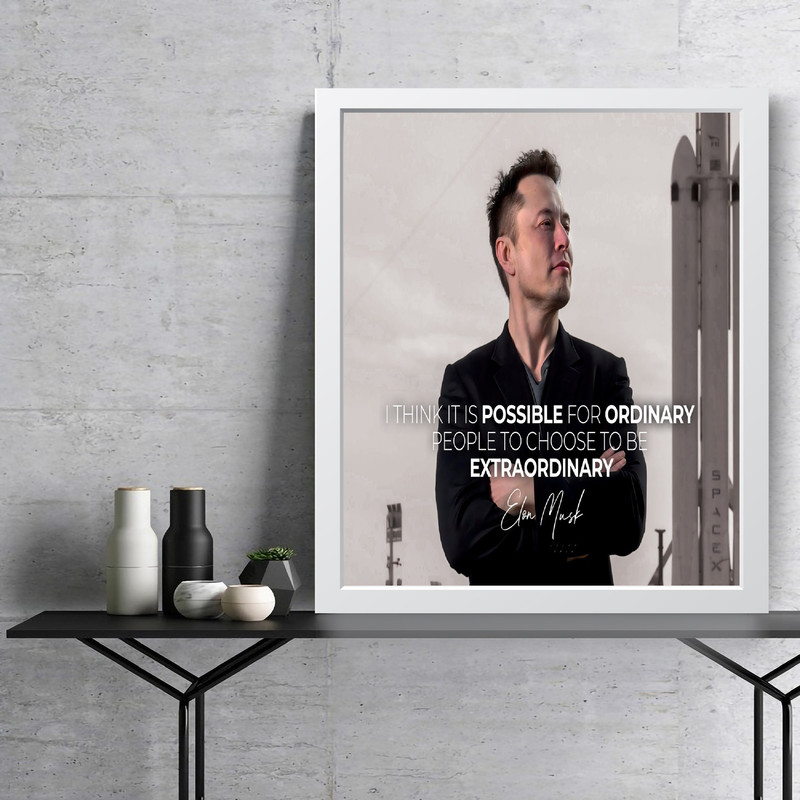 تابلو مدل انگیزشی Elon musk کدS1621-w - Image 4