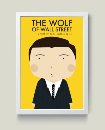 تابلو مدل دکوراتیو Wolf of wall street کد G8-19