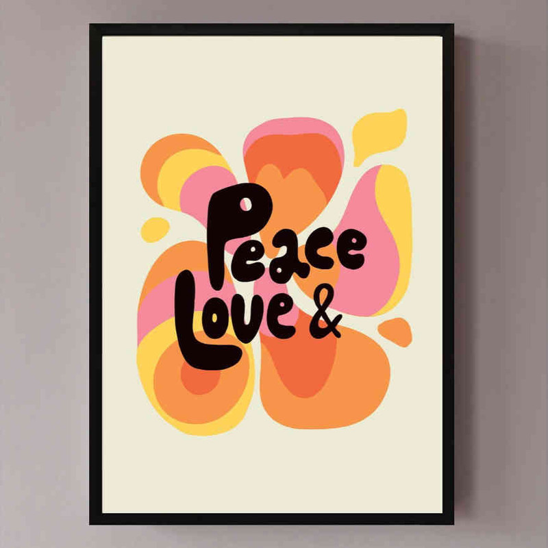 تابلو مدل Peac and love کد 2489011118 - Image 2