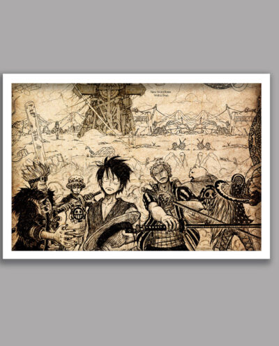 تابلو مدل انیمه وان پیس One Piece کد LA-G10498