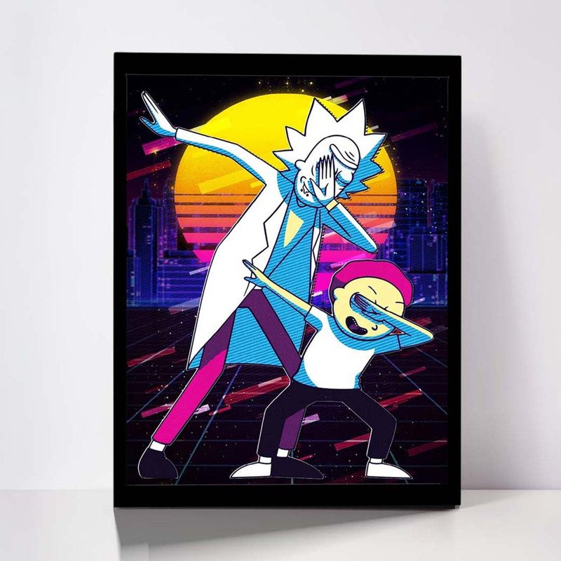 تابلو مدل Rick Morty کد F-1030