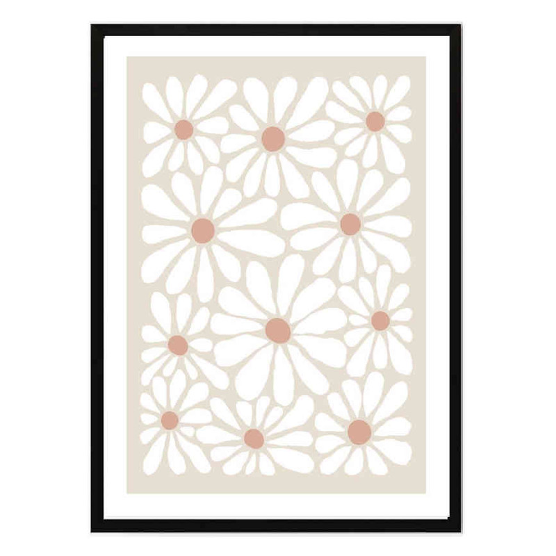 تابلو مدل Beige flower کد 248901864