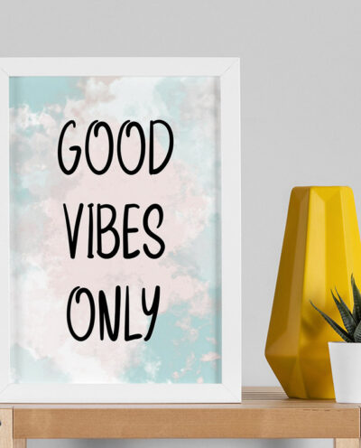 تابلو صبا طرح مدل انگیزشی good vibes کد sw