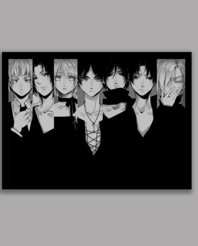 تابلو مدل انیمه اتک آن تایتان Attack on Titan کد LA-G10410-2