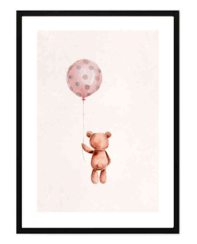 تابلو مدل Teddy with balloon کد 248901792
